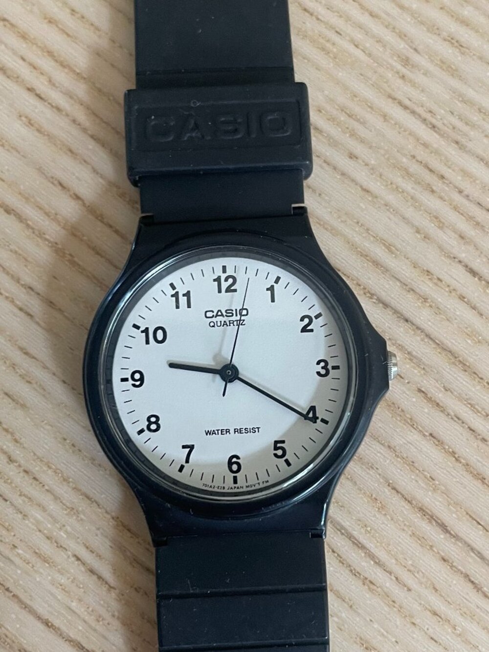 Casio Black Men's Quartz Resin Watch MQ-24 with Black Resin Band
